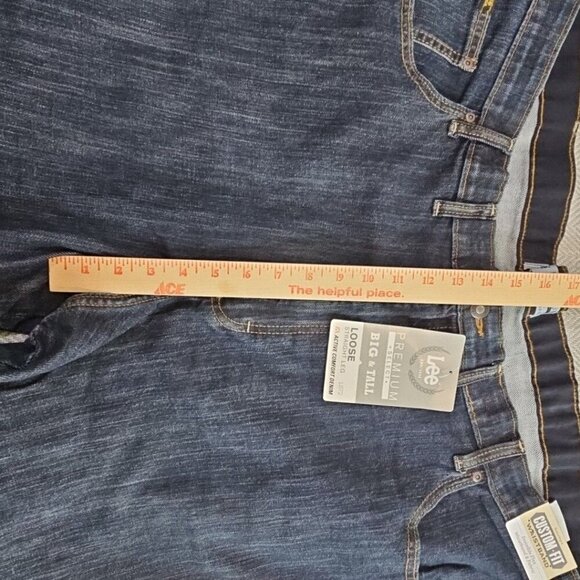 Lee Jeans 50x30 B&T NWT Loose Straight Leg Invisible Flex Fabric Premium Select - Picture 11 of 14